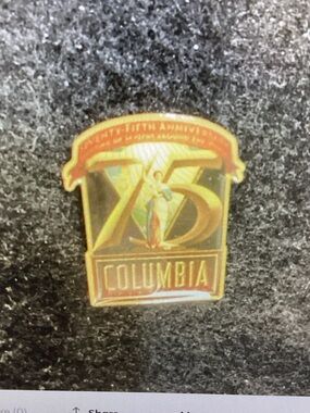 Columbia 75th Anniversary Gold Tone Pin